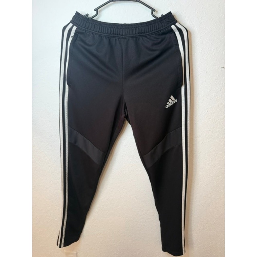 Adidas Mens Tiro Climacool Training Pants Black White Stripes Size Small S